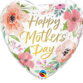 Happy Mothers Day Heart Mylar (G)