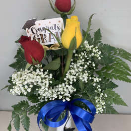 Graduation Bud Vase