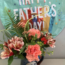 Fathers Day Mug and Balloon