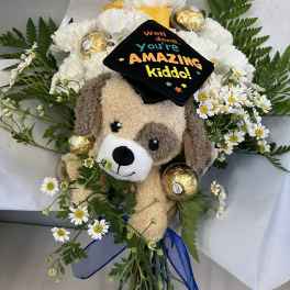 Wrapped Graduation Teddy Bear