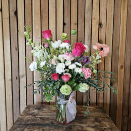 Pink Garden Blooms 