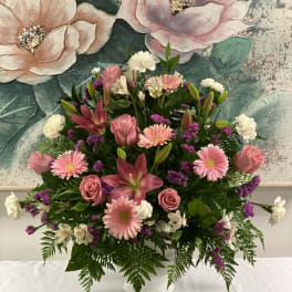 Pretty Pinks Floor Mache