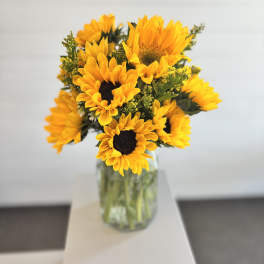 The Karima - Sunflower Vase Arrangement