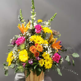 Sympathy Garden Basket