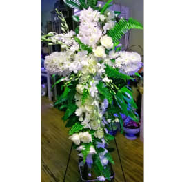 Endearing Floral Cross