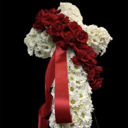 Cross red & white