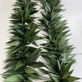 Fresh Double Ti-Leaves Maile Lei