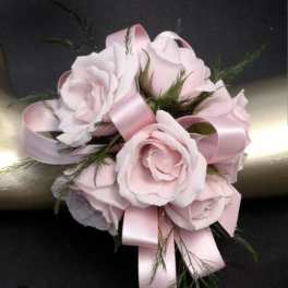 prom pink rose wristlet