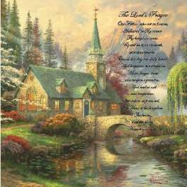 The Lord's Prayer Tapestry Throw