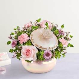 A Mother's Love Pearlized Canister