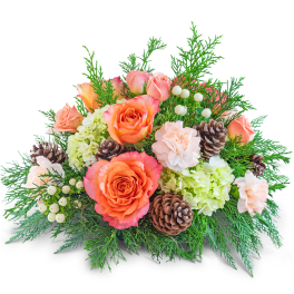 Frosted Peach Centerpiece