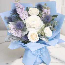 Columbia Blue Celebration Bouquet