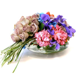 Roses and Vanda Orchids