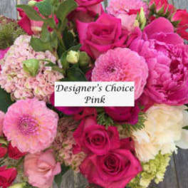 Pink mixed bouquet with roses and peonies
