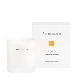 White scented candle with matching box