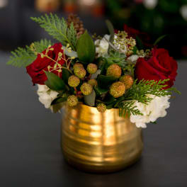 Holiday Special - Red and Gold by The Enchanted Florist