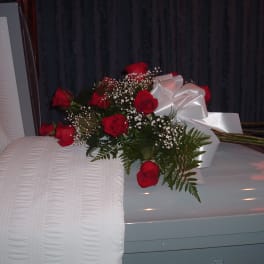 Our Tastefull Elegance Casket Spray