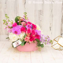 Pink heart box of love