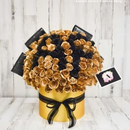 Initial flower arrangement