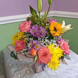 Vibrant Table Arrangement 