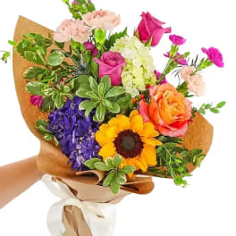 Designer Choice Graduation Hand wrapped bouquet