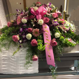 Loving Moments Casket Spray