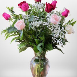 Mixed Dozen Roses