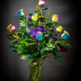 rainbow roses