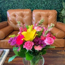 Spring mixture of flowers