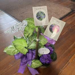 Forget me Not Basket