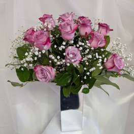 1 Dozen Deep Purple Roses (Mother's Day Edition)