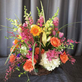 Bright & Beautiful in a Basket
