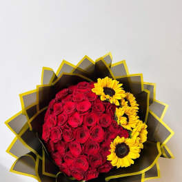 Ramo buchona & girasoles