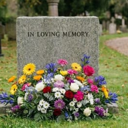 Memorial Day Grave Spray, Colorful