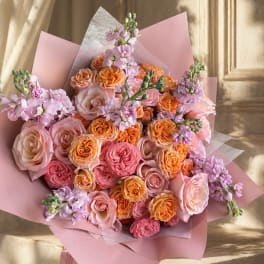 Golden Hour Wrapped Bouquet