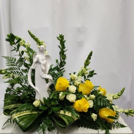 Modern Angel Tribute Keepsake in Yellow - TPP