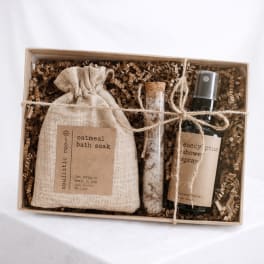 Rose and Eucalyptus Self Care Spa Set