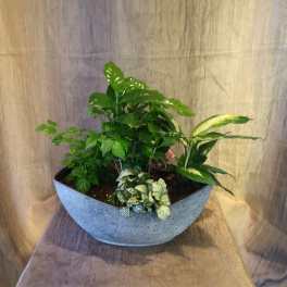 Stone Egg Planter ~ Flower A Day