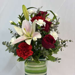 Joy of Lily & Rose Bouquet