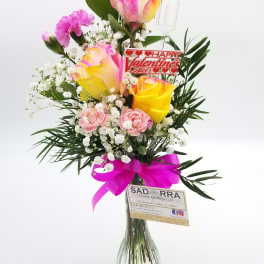 "Classy & Bougie" Bud Vase Arrangement