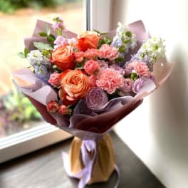 Be my sunshine wrapped bouquet 