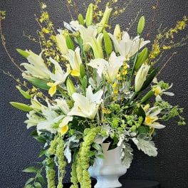 Peace and Comfort Sympathy Floor Basket
