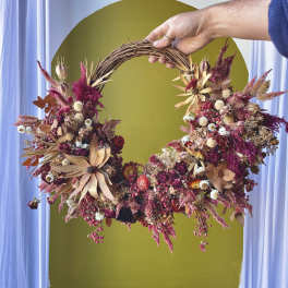 ~ Dried Bold Color Wreath ~