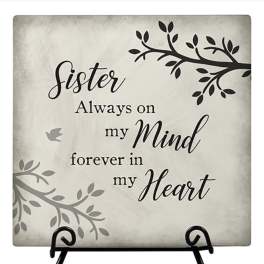 Sister Comfort Plaque and Easel