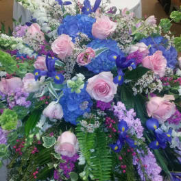 Springtime Memory Casket Spray