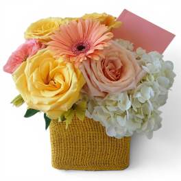 Sunset Blush & Vanilla Orchid Bouquet - Same Day Flower Delivery Haddonfield & Cherry Hill