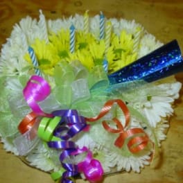Fresh Floral Birthday Cake