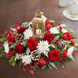 Let it Glow lantern centerpiece