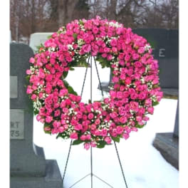 FIVE HUNDRED SPRAY ROSE WREATH [TT-ANC41]