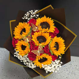 BUCHON SUNFLOWER ROSES